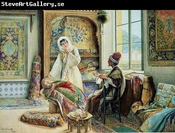 unknow artist Arab or Arabic people and life. Orientalism oil paintings 189